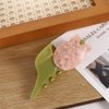 Pokinge 2pcs Tulip Flower Hair Claw Tulip Flower Hair Tie, Acetate Shark Clip Rope Tulip Hair Rope Long Ponytail Holder Female Tulip Hair Accessories