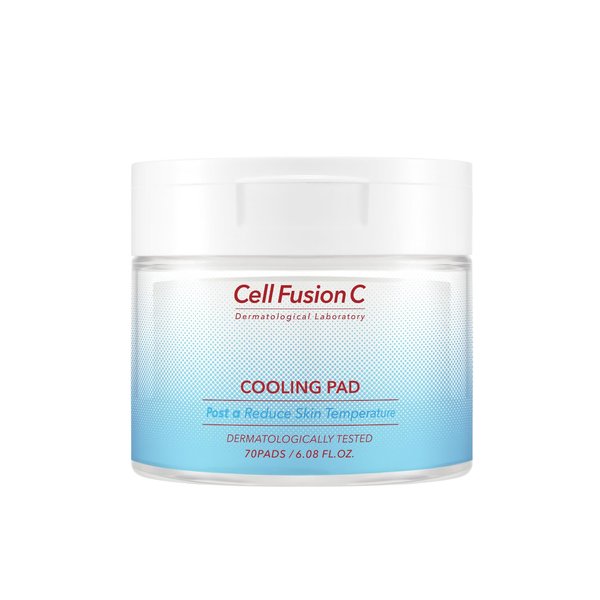 Cell Fusion C Post Alpha Cooling Pad, Hydrating & Cooling Korean Toner Pads for Dry Skin, Panthenol and Glacier Water to Plump and Replenish, 70 Pads / 6.08 fl.oz.