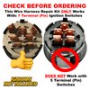 HD Switch Starter Ignition Switch Wire Harness 7 Terminal Connector Repair Kit Replaces John Deere GY20074 AM132807 AM133597 and fits L LA D LT X Series, L120 L130, All Sabre Scotts Models