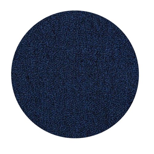 Home Queen Indoor Outdoor Commercial Navy Color Area Rug - 2' Round, Stain Resistant, Living Room, Pet-Friendly and Stylish, Machine-Made Solid Area Rug