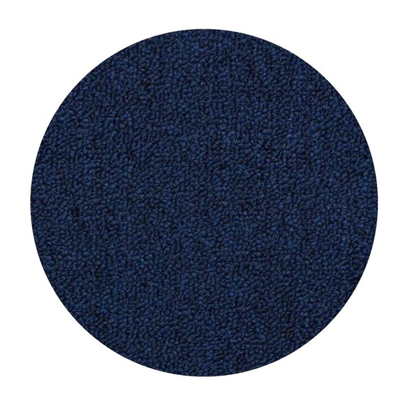 Home Queen Indoor Outdoor Commercial Navy Color Area Rug - 2' Round, Stain Resistant, Living Room, Pet-Friendly and Stylish, Machine-Made Solid Area Rug