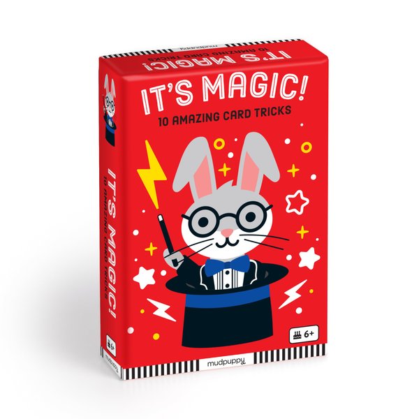 Mudpuppy It's Magic! – A Magic Trick Card Set Featuring Colorful Animal Magicians with 10 Easy to Learn Card Tricks Perfect for Beginner Kids Magic
