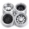 RC-Hub 4pcs Aluminum Alloy Rear Wheel Rims for 1/14 Tamiya Trailer Tractor Truck RC Car