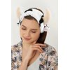 Cow Headbands for Washing Face Spa Makeup Head Band for Women Cute, Cow Skincare Headband Animal, Face Wash Hair Band for Girls Spa Party Favors Soft Fluffy Facial Head Wraps