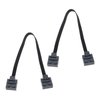 Micro Traders 2PCS Extension Cables Compatible with Lego 8870 Light Switch 8869 Technic Power Functions Extension Wire Cord Connector for Bricks Building Blocks Toy 25cm