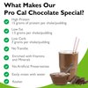 R-Kane Nutritionals Pro-Cal Pudding/Shake Mix, Low Fat Protein Shake Powder, Meal Replacement Shakes, Chocolate-Flavored Boost Drink, Kosher, 15g Protein, 7 Packets per Box