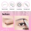 VEECCI Liquid Eyebrow Pencil, Long-lasting Waterproof Fork Tip Grey Brow Pen with Brow Brush, Double Ended - Smudgeproof and Tattoo Microblading Effect