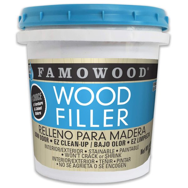 FamoWood 40022148 Latex Wood Filler - Pint, White Pine
