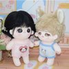 niannyyhouse 10cm 20cm Plush Doll Clothes Vest Jumpsuit Climbing Suit Soft Stuffed Plush Toy Dress Up (a3, 10cm)