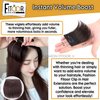 Fashion Fitoor Clip in Hair Extensions Add Hair Volume Silky Straight Human Hair Wiglets Pieces for Thinning Hair Invisible Hairpin for Women (Brown)