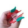 Apple Hair Clip,Acetate Claw Clips,Hair Clips for Women,Red