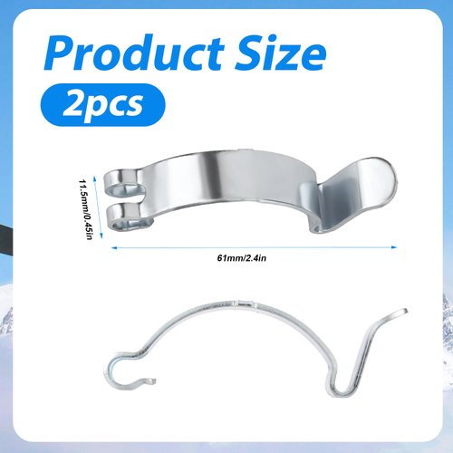 2pcs Car Air Filter Clips, Metal Air Cleaner Cover Clip Housing Box Lid Spring Clip Clamp Car Accessories for Toyota