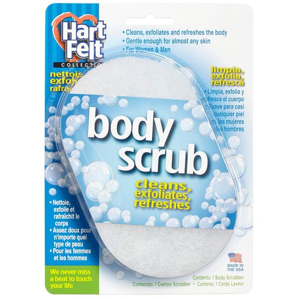 HartFelt Bath Sponge For Dead Skin, Scrub Sponge For Body Soft Exfoliating Sponge, 1 Count