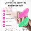 OFXDD Scalp Massager & Scrubber - Plastic Scalp Massager Hair Growth Flower-shaped - Shampoo Brush for Women & Men, Pets - Hand Hair Scrubber for Shower Dandruff, 2 Pcs