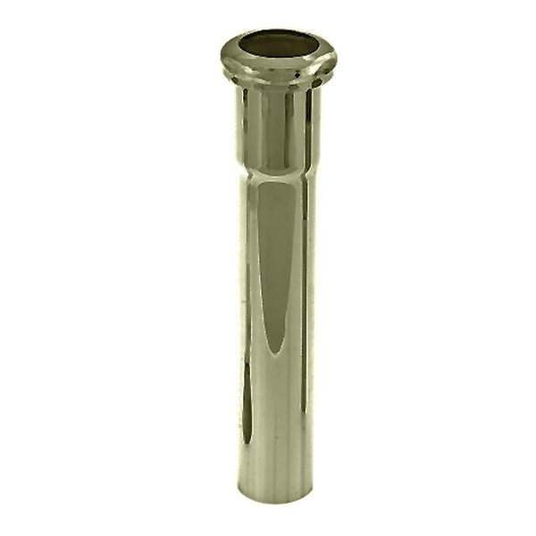 Westbrass D420-01 1-1/4" OD x 8" 1-1/14" x 8" Slip Joint Extension Tube, 1-Pack, Polished Brass