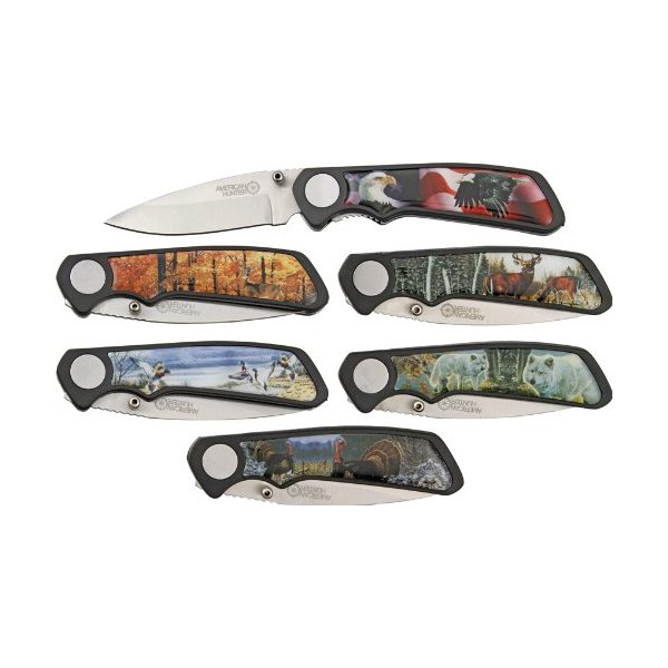 American Hunter Wildlife 6 Pc Pocket Knife Set