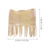 Healifty Natural Horn Comb Head Scalp Massager Portable Massage Hair Smoothing Comb Gua Sha Tool for Girls Women Ladies Men