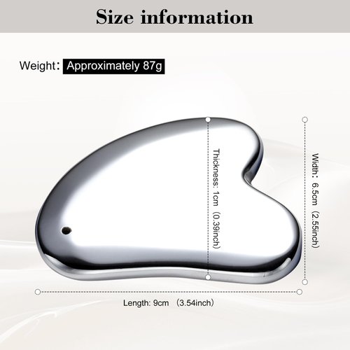 FSwsawX Terahertz Stone Gua sha Facial Tool，Natural Terahertz Gua sha Board