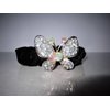 Generic Butterfly shaped hair tie pony tail holder scrunchie with crystals