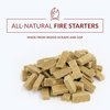 Big Beards Fire Starters | 100 Pcs Natural Fire Starters - for Campfires, Grill, BBQ, Fireplace, Chimney, Woodstove, Charcoal Starter, Pizza Oven, FirePit - Waterproof and Odorless