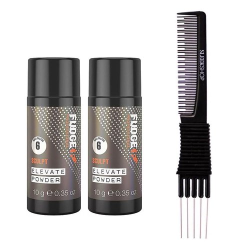 yper Fudge Professional Sculpt Elevate Powder (0.35 oz) with Teasing Comb Pack of 2