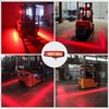 1 Pack Forklift Warning Light LED Forklift Safety Light, Pedestrian Red Zone Warning Lamp, Red Line Boundary Warehouse Work Light Truck 30W, DC12-80V