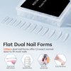modelones Slip Solution for Poly Gel, 2.8oz Anti-Stick Gel Liquid for Poly Gel Nails with 120Pcs Flat Dual Nail Forms Nail Tips Clips Kit
