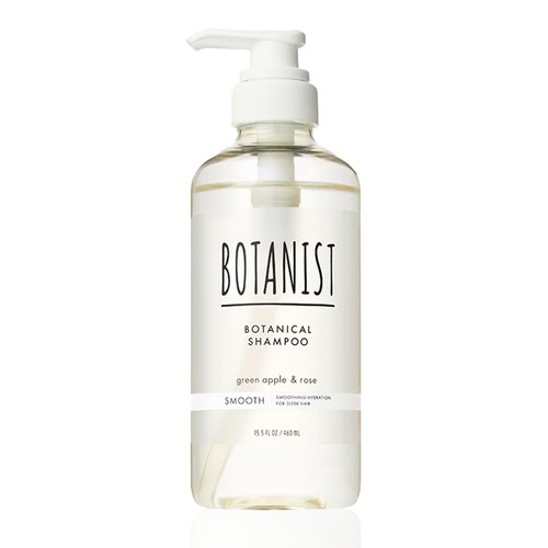 Botanist Sulfate Free Hair Shampoo with Pump for Women& Men, Moisturizing Japanese Natural Silicone Free Shampoo for Oily & Damaged Hair, Green Apple& Rose, 16.5 fl oz/ 490mL