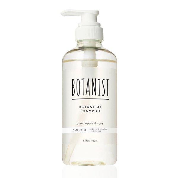 Botanist Sulfate Free Hair Shampoo with Pump for Women& Men, Moisturizing Japanese Natural Silicone Free Shampoo for Oily & Damaged Hair, Green Apple& Rose, 16.5 fl oz/ 490mL