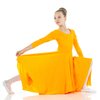 Danzcue Girls Celebration of Spirit Long Sleeve Dance Dress (L-XL, Orange)