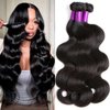 Vallbest 16A 3 Bundles Human Hair Body Wave 22 24 26 Inch 100% Unprocessed Virgin Raw Hair Bundles Full And Thick Remy Hair Extensions Natural Color