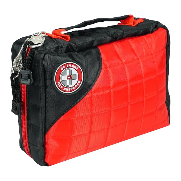 Be Smart Get Prepared Complete First Aid Kit with Bonus Removable Mini First Aid Kit - 200 Pieces - Designed for Home, Outdoors, Sports, Travel, and Leisure - Compact & Portable