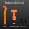 402Pcs Tile Leveler Set Reusable Tiles Leveling System Kit with Cross Clip Wrench for Floor Professional Tile Leveling System Kit Achieve Perfectly Aligned Tiles Easily