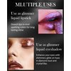 White Diamond Glitter Matte Lipstick, Gothic Shiny Lip Gloss, Sparkling High Pigment Longlasting Waterproof Smudgeproof Non-Stick Lipstick, Shimmer Lip Blam for Stage,Cosplay, Party Makeup-01