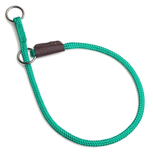 Mendota Pet Show Slip Collar - Made in The USA - Kelly Green, 18 in