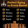 Red Head Barrels - 2 Liter Custom Engraved American White Oak Aging Barrel with Flavoring Gift Set, Free Shot Glass, Premium White Oak Wood Barrel & Homebrew Kit (Kentucky Bourbon)