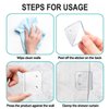 15 Pcs Shower Curtain Clips Transparent Self Adhesive Shower Splash Guard Holder for Shower Liners Curtains,Easy to Install, No Tools Required (Clear)