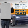 Super Absorbent Shammy Towel for car, Premium 2 Pack 26"x17" Car Drying Towel, Reusable Soft Chamois Cloth for Car, Vehicle, Dust Remove, Scratch/Spot/Streak Free, Gray & Gray