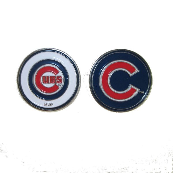 Chicago Cubs Double Sided Golf Ball Marker Single Only