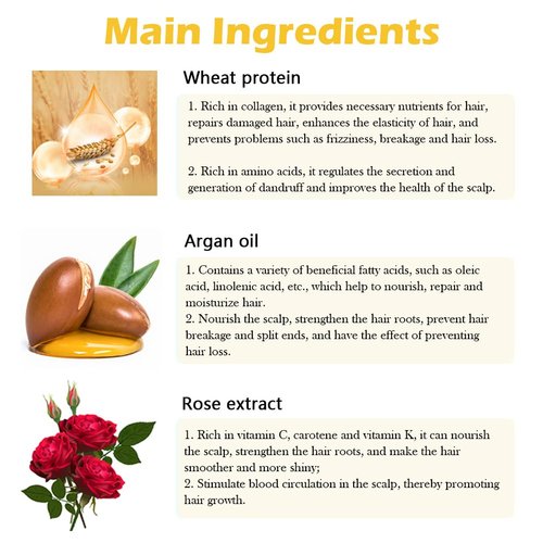 Fovcos Moroccan Hair Treatment Masks, Hydrating Argan Oil Hair Mask, Collagen Hair Treatment, Deep Conditioning Hair Mask for Dry Damaged Hair