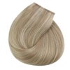 [Hot]Sunny Wire Real Human Hair Blonde Highlight Invisible Fish Line Remy Hair Extensions Dark Ash Blonde Highlights Golden Blonde Wire Hair Extensions Real Human Hair for Back to School 80G 18Inch