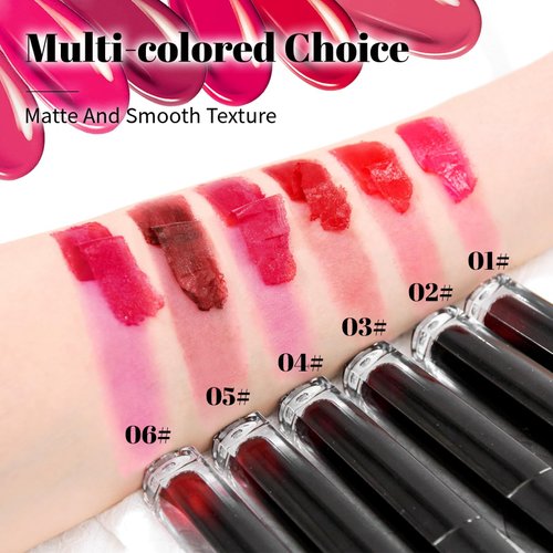 DAGEDA 6 Colors Peel Off Lip Stain Set, Long Lasting and Waterproof Lip Stain Peel off Lip Liner Makeup, Tattoo Lip Color, Natural Matte Finish Lip Tint Stain