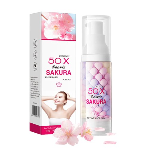 Sakura Skin Wh-ite-ning Cream Women Moisturizing - Da-rk Sp-ot Corrector Underarm Cream - Sk in Ble-aching Cream for Body Armpit Wh-ite-ning - Women Skin Lig-hte-n ing cream with Hyaluronic & Collagen