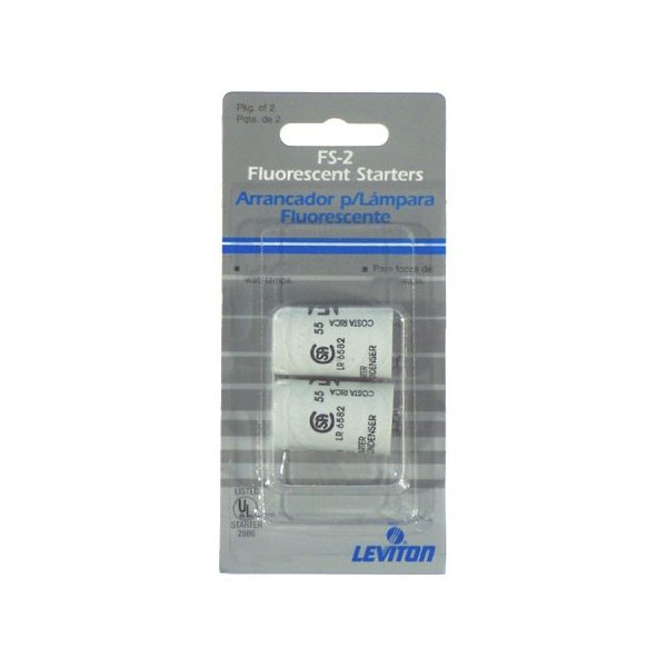 Leviton C21-12410-000 30 To 40 Watt Fluorescent Starters 2 Count