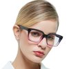 MARE AZZURO Blue Light Blocking Reading Glasses Women Computer Readers 0 1.0 1.25 1.5 1.75 2.0 2.25 2.5 2.75 3.0 3.5 4.0 5.0 6.0 (Purple, 2.75)