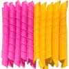 Aimin Hair 50pcs Heatless Hair Curlers For Long Hair, Spiral Hair Curlers No Heat, 22Inch Heatless Curlers Styling Kit With 6pcs Styling Hook (orange-pink)