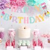 Ice Cream Birthday Party Decorations Ice Cream Party Birthday Banner Happy Birthday Banner Sign for Girls 1st 2nd 3rd Ice Cream Banner Sweet Bunting Garland Summer Birthday Party Supplies