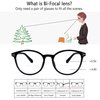 VisionGlobal Bifocal Reading Glasses for Men and Women - Stylish Retro Oval Computer Readers (Up+0.00/Down+1.75)