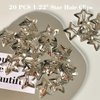 20 PCS 1.22" Star Hair Clips Snap Star Hair Accessories Non Slip Star Clips for Girls Women Y2K Accessories Silver Metal Hair Clips Star Hair Barrettes Star Hair Clips for Women Star Hair Clip