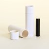 2 OZ White Kraft Paperboard Cosmetic/Lotion/Lip Balm/Deodorant Tubes (12)